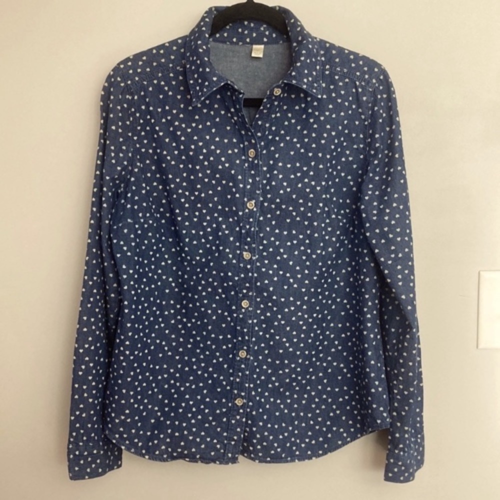Laura Conrad Cotton Button Down Chambray